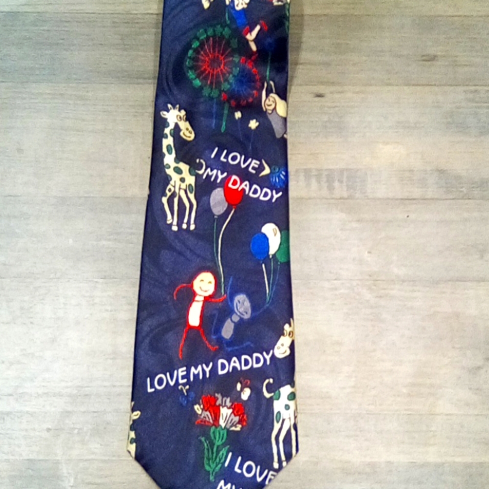 Steven Harris Necktie Man grandpa I y2k Love My Daddy Bolo Men Tie